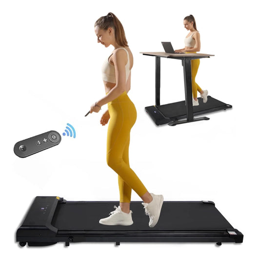 Swertoy under Desk Treadmill, Walking Pad Treadmill, Foldable Treadmill Walking Treadmill for Home and Office with Remote Control and Big Display